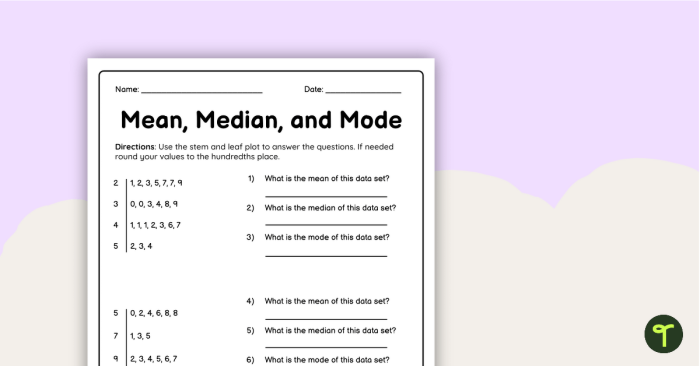 Second grade students completing a finding the mode worksheet by tallying favorite dessert survey responses