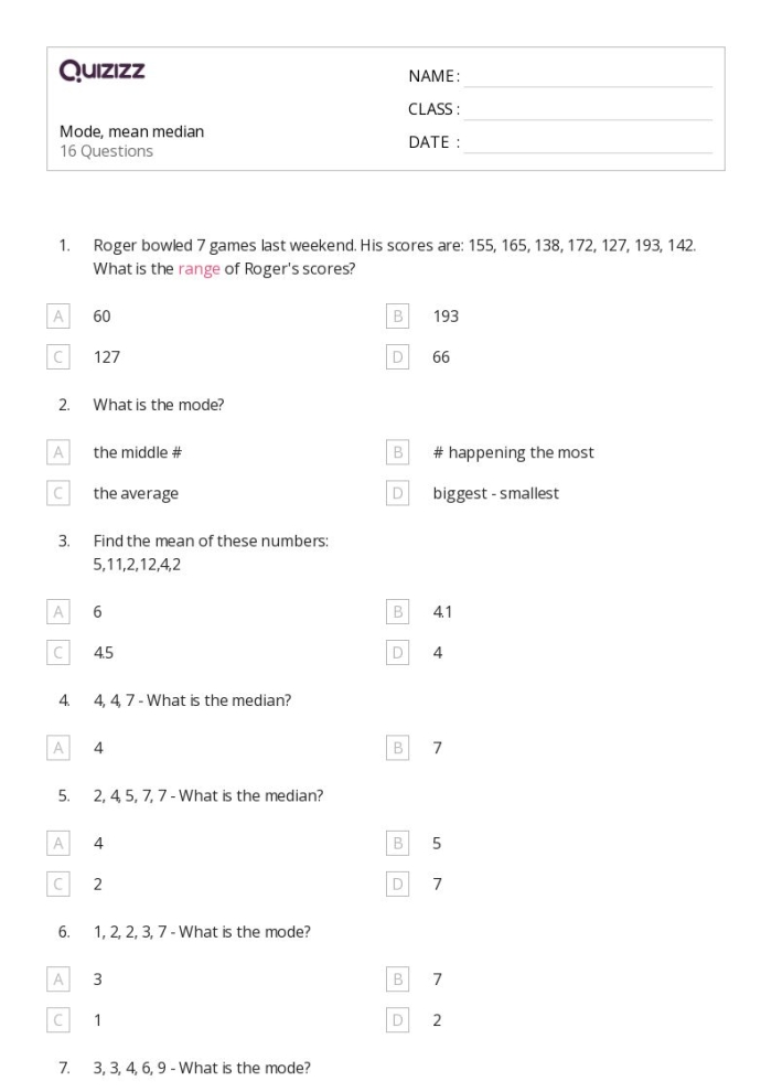Second grade students completing a survey worksheet about favorite desserts to practice finding the mode in data