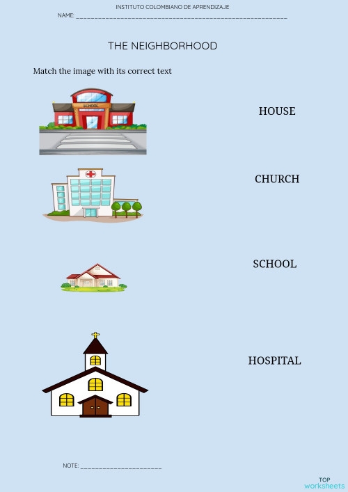 Engaging phonics activity for kids focusing on parts of speech Neighborhood Nouns worksheet designed for second graders to practice common nouns