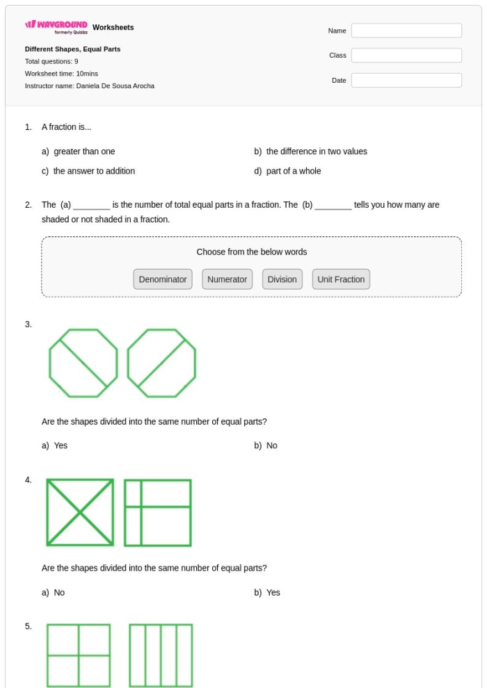 Identifying Shapes: Pentagons worksheet activity for second graders Second grade students engaging with a worksheet focused on identifying pentagons among various 2-D shapes
