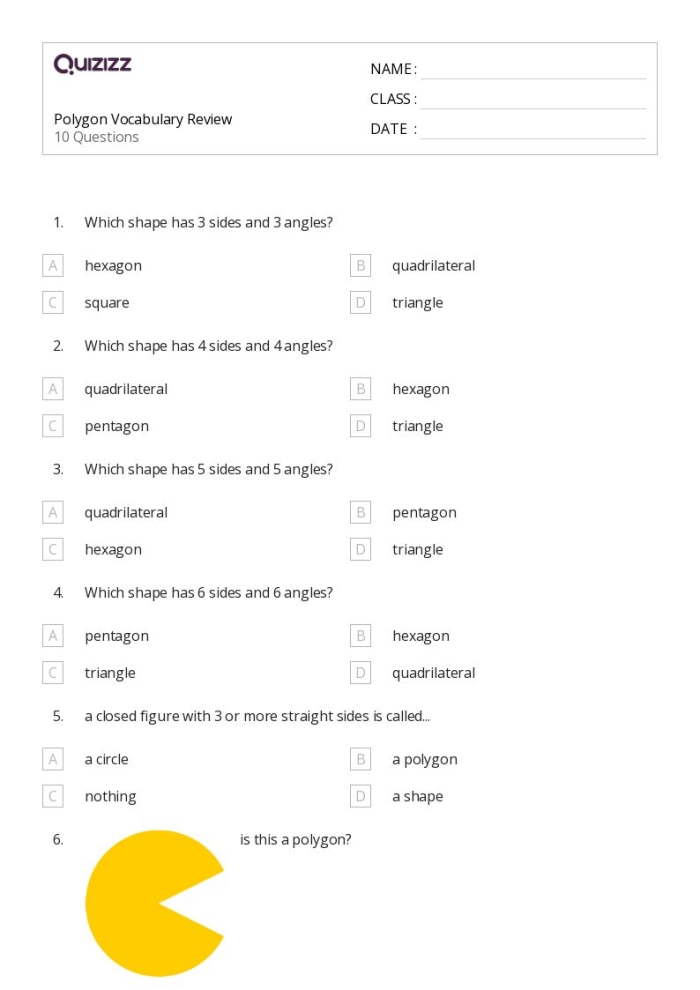 Engaging activity for practicing geometry skills focused on pentagons Worksheet featuring second graders identifying pentagons among various 2-D shapes