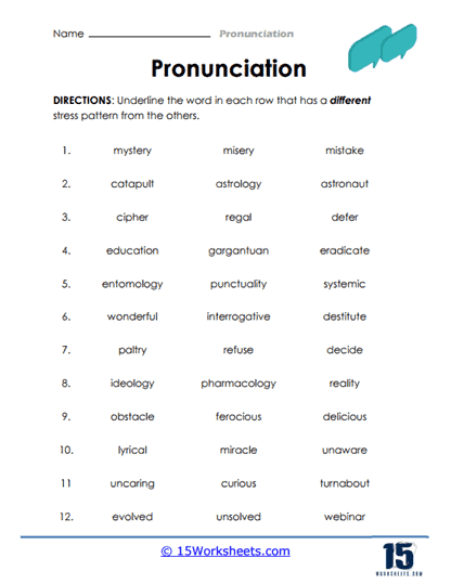 Interactive activity for matching words with their correct pronunciations English Pronunciation worksheet for second graders featuring phonetic spelling activities