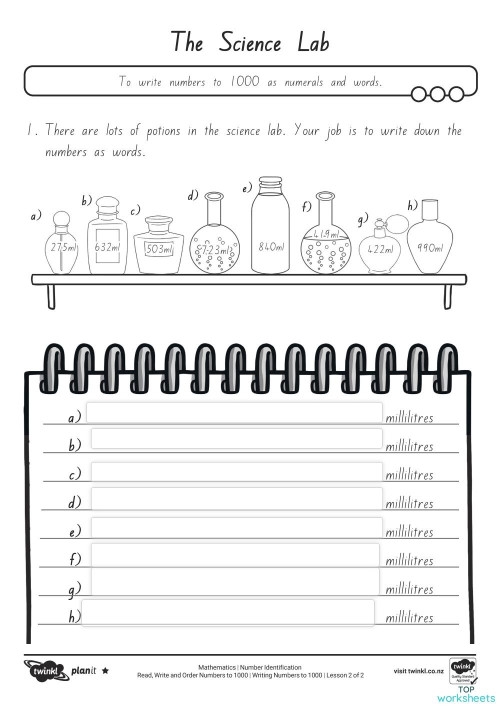 Numbers to 1,000 Check-in Assessment Tool for Grade 2 Mathematics Second grade math worksheet showing counting exercises with numbers organized by ones, tens, and hundreds up to 1,000 for student assessment