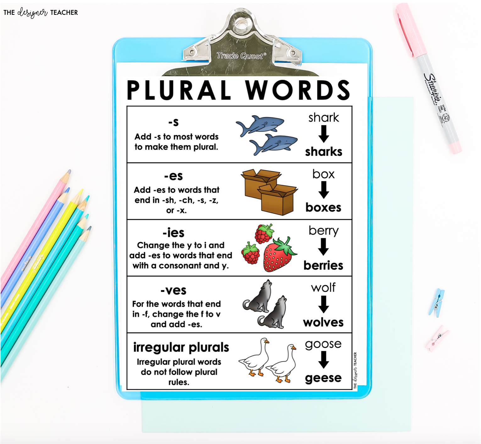 It's Grammar Time: Plural Nouns 2 worksheet for classroom practice Worksheet featuring plural noun exercises for second graders