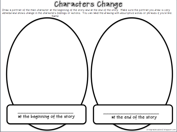 Second Grade worksheet for practicing character feelings sequence with transition words
