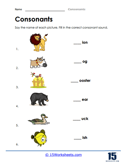Engaging silent consonant identification activity for young readers Colorful worksheet for second graders focusing on silent final consonants