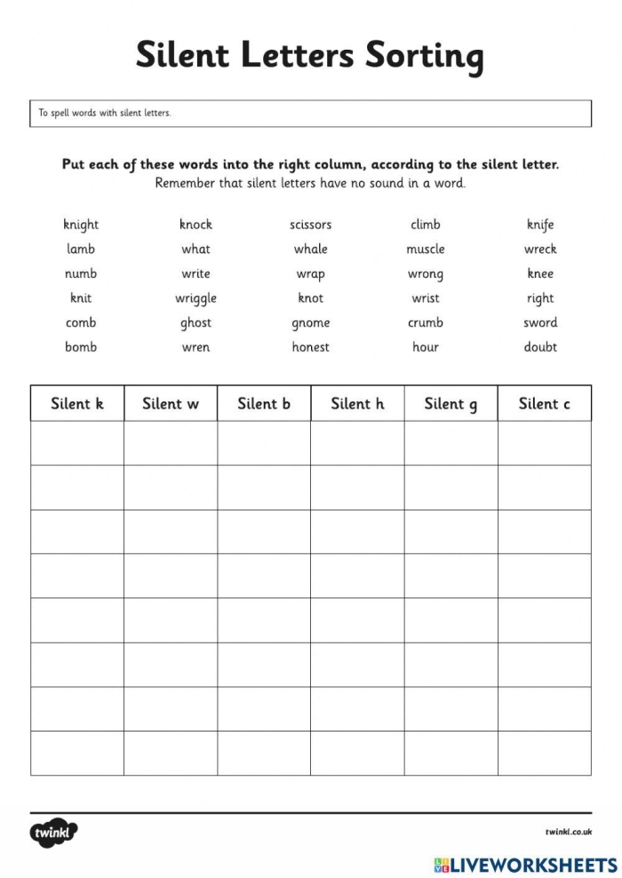 Engaging silent final consonant activity for beginning readers in geometry Colorful worksheet designed for second graders to practice silent final consonants
