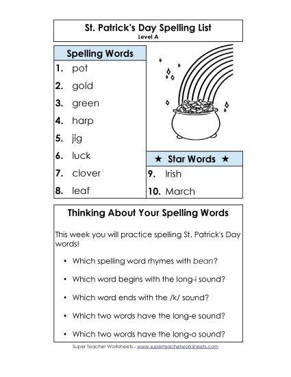 Fun St. Patrick's Day spelling practice for second grade with an Irish jig twist, worksheet image 10 Second grader completing a St. Patrick's Day themed spelling worksheet focused on data and graphing
