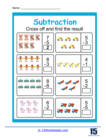 Second Grade student completing a subtraction within 1000 check-in worksheet