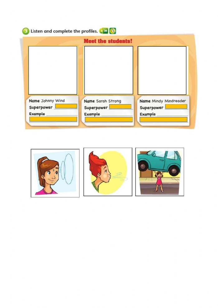 Engaging second grade writing activity focused on main ideas and supporting details in a superhero theme Second grader completing a Super Hero Supporting Details worksheet with colorful superhero illustrations