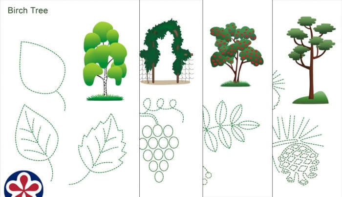 Engaging pictograph activity to enhance geometry skills for young learners Tree Pictograph worksheet for second graders focusing on math and symbols