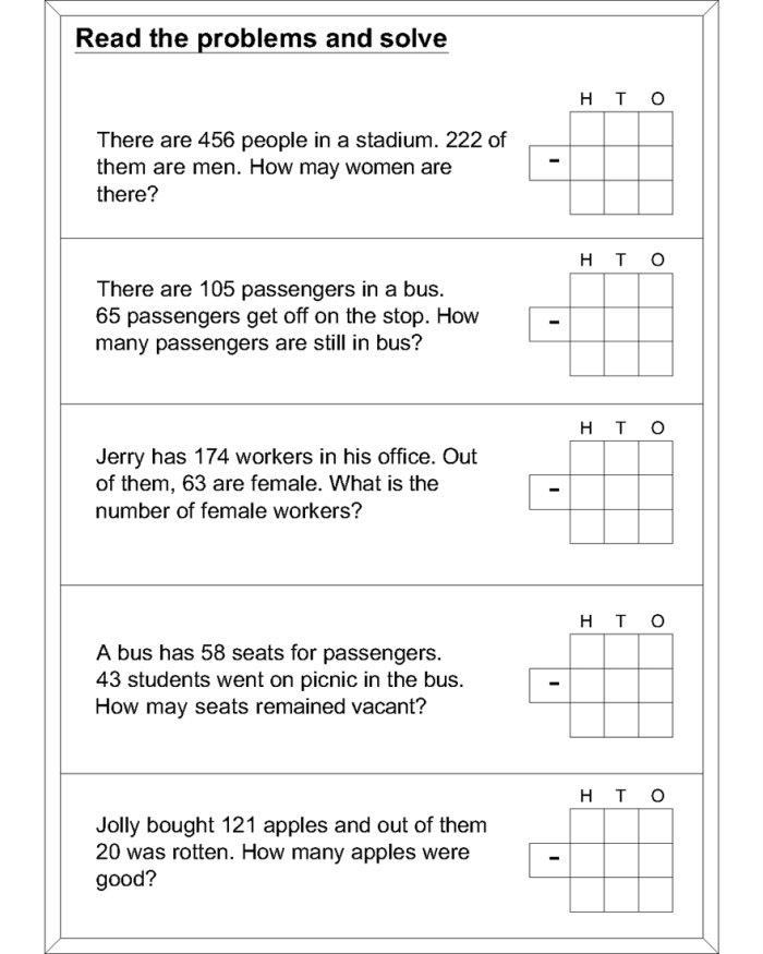 Engaging Fractions Worksheet for Weather Subtraction Word Problems Activity 10 Second grade weather-themed subtraction word problems worksheet featuring colorful fraction visuals
