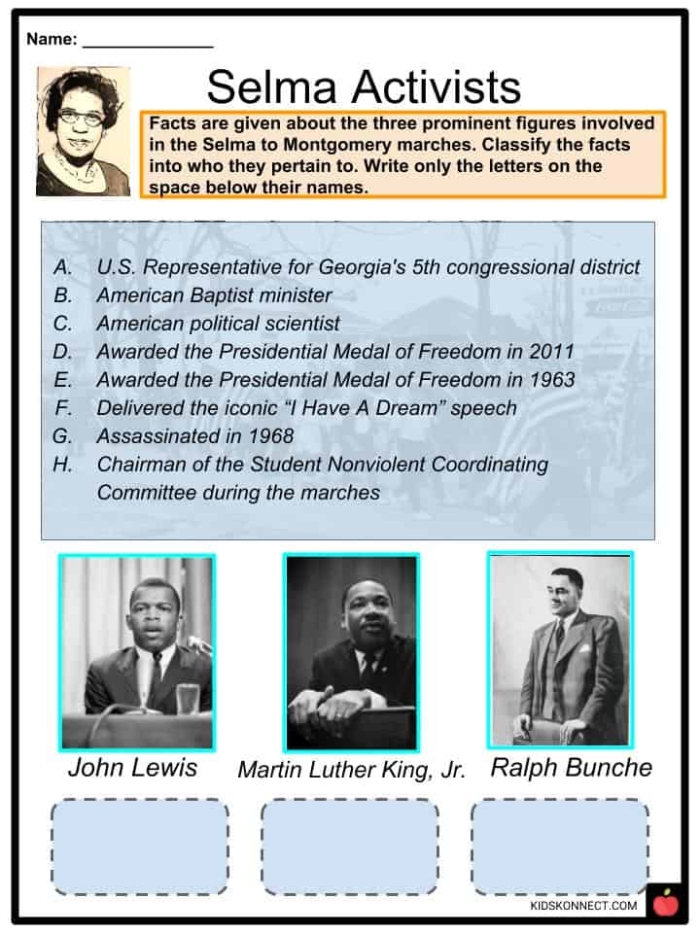 Learning about Amelia Boynton Robinson: Engaging worksheet for young learners Worksheet for second graders about Amelia Boynton Robinson's contributions to civil rights