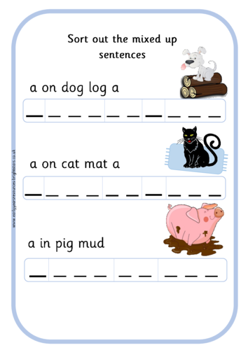Interactive Sentence Mix-Up Game worksheet for grade four focusing on story construction and data skills Fourth graders collaborating on a Sentence Mix-Up Game worksheet to practice sentence building and teamwork