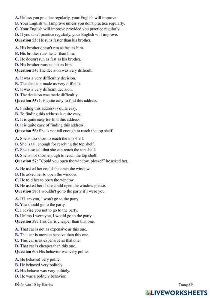Engaging Sentence Makeover Part 1 worksheet for improving sentence flow in writing Worksheet for Sentence Makeover Part 1 focusing on rewriting a paragraph for fourth graders