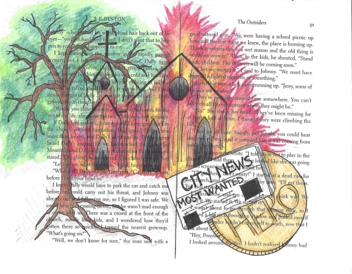 Worksheet for analyzing Robert Frost's poem "Nothing Gold Can Stay" from The Outsiders