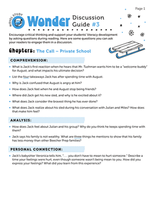 Pre-reading discussion guide worksheet for The Giver by Lois Lowry aimed at seventh graders