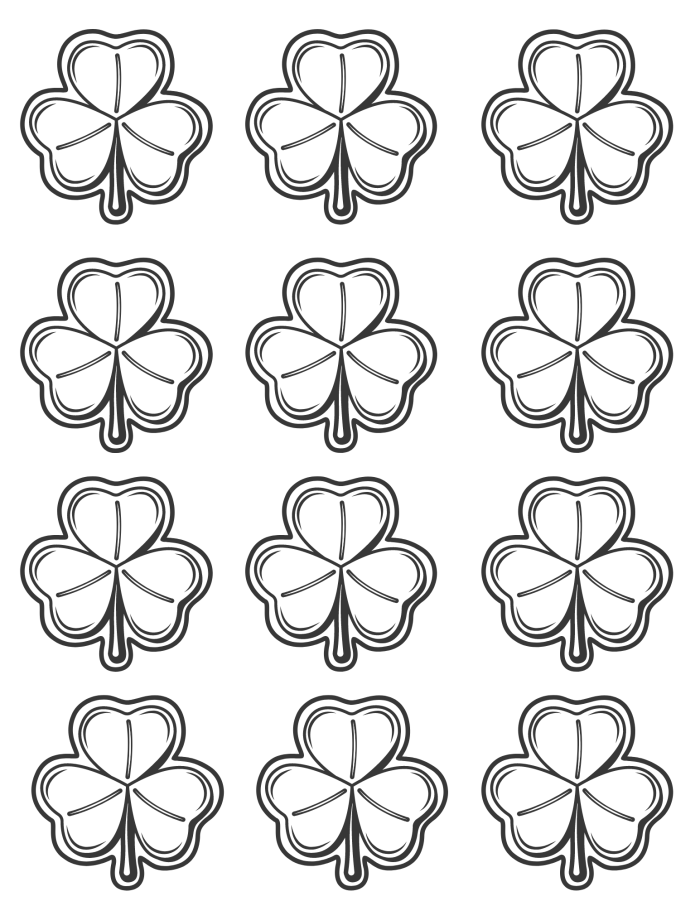 Shamrock Counting Practice for Early Learners Image 5 Kindergarten student counting shamrocks in a St. Patrick's Day themed worksheet activity
