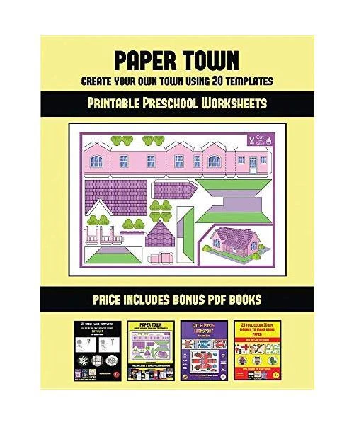 My Kind of Town: Finding Shapes Activity for Grade 1 A first grader identifying circles, squares, triangles and rectangles hidden throughout a colorful town scene with buildings and vehicles