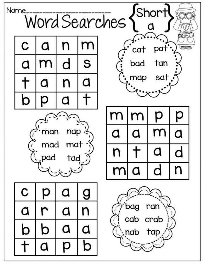 Fun and educational short vowel practice worksheet for young learners, image 8 Preschooler completing a Know Your Short Vowels worksheet focused on basic vowel sounds