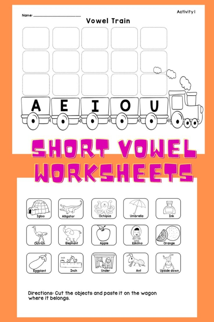 Engaging Know Your Short Vowels worksheet for Pre-K multiplication practice 15 Preschool multiplication worksheet focusing on short vowel sounds for early learners