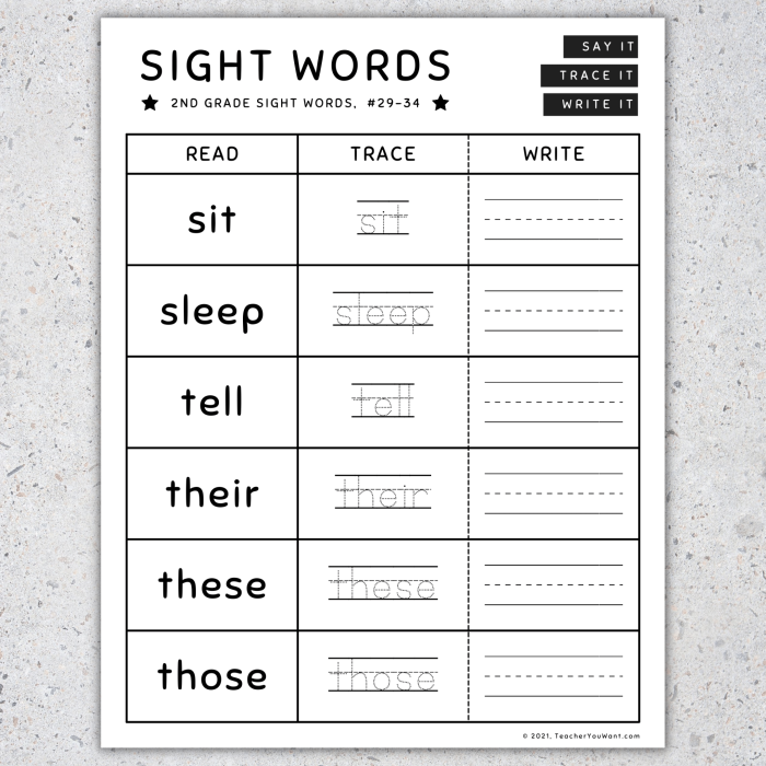 Grade 1 Grammar and Mechanics Made Up Words exercise for sight word recognition with playful vocabulary First grade Made Up Words worksheet helping students identify sight words among nonsense words