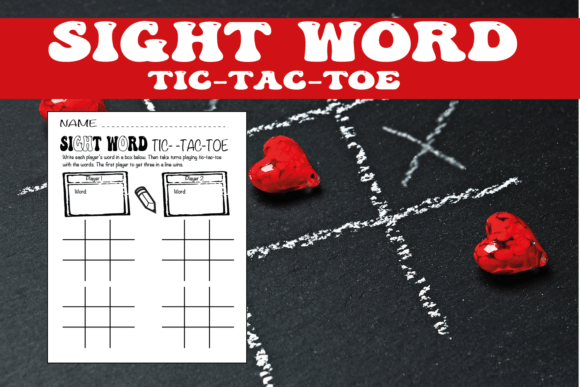 Colorful Sight Word Tic-Tac-Toe worksheet designed for kindergarten students to enhance reading skills. Engaging classroom activity for practicing sight words through a fun game format.