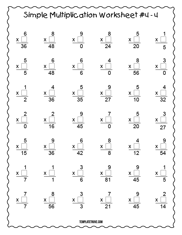 Simple Multiplication: Broccoli worksheet for mastering basic math skills Easy multiplication worksheet featuring broccoli for third graders