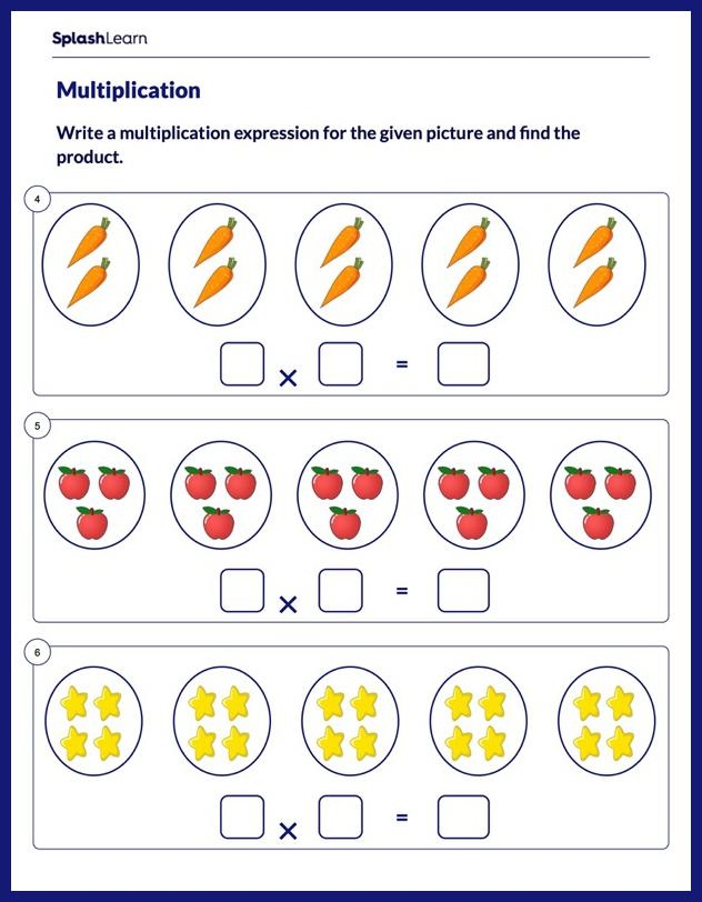 Fun and engaging multiplication practice with broccoli illustrations for kids Broccoli-themed multiplication worksheet for third graders featuring simple problems