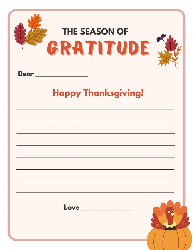 A guide to expressing gratitude through writing for middle school students Worksheet for writing a letter of appreciation focused on SEL for sixth graders