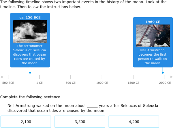 Worksheet image illustrating the interpretation of BCE/CE timelines in history Reading BCE/CE timelines worksheet for sixth graders exploring social studies concepts