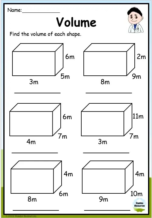 Geometry worksheet for Sixth Grade Cube surface area worksheet for sixth graders focusing on 3-D geometry concepts. Educational resource for teaching surface area calculations of cubes.