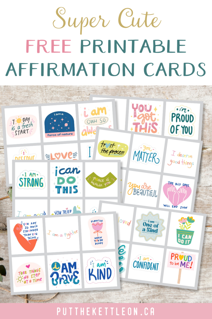 Sixth grade student filling out affirmation cards promoting positive self-talk in a fractions-themed SEL worksheet