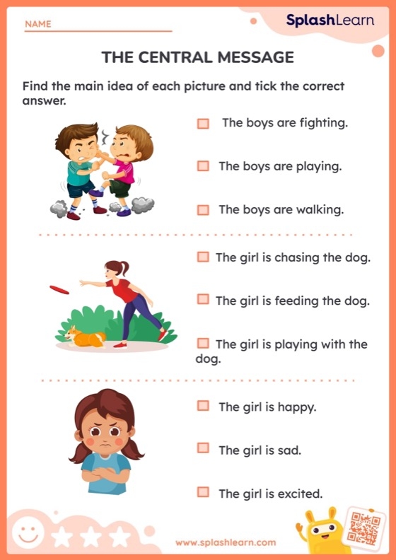 Central Ideas Response Prompts Worksheet for Reading Class Worksheet for sixth graders to analyze central ideas in literary nonfiction texts