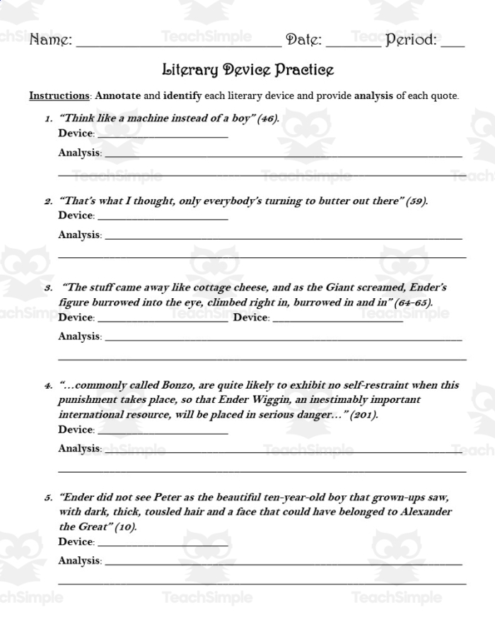 Literary response worksheet for sixth graders analyzing characters' points of view