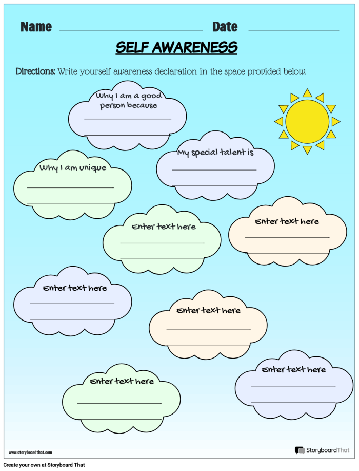 Mindfulness worksheet designed for sixth graders to enhance social emotional learning