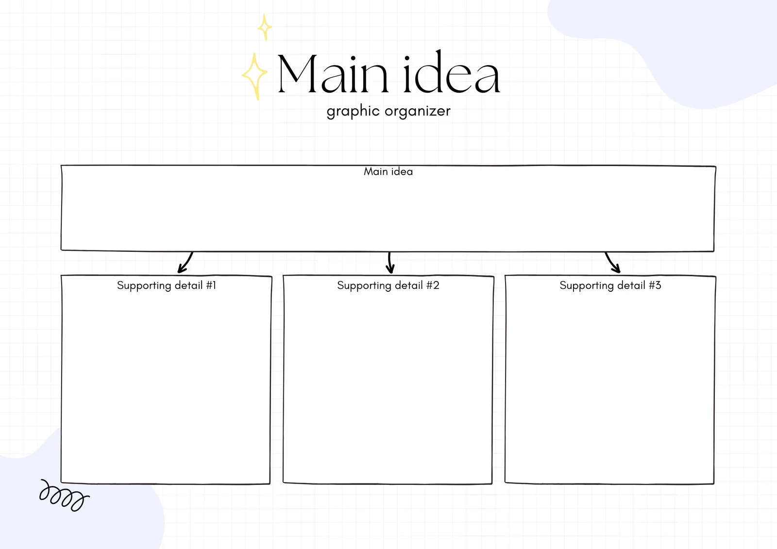 Research graphic organizer for the Women's Suffrage Movement designed for sixth-grade students