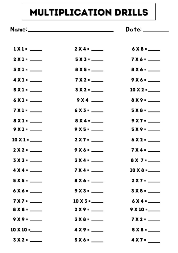 Snack Time Multiplication Practice Problems for Elementary Math Learners Third grade students solving multiplication word problems about snacks and treats on a worksheet