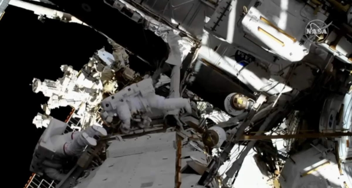 Worksheet about the groundbreaking female astronauts’ mission to the International Space Station, image 9 Second graders exploring the historic first all-female spacewalk by Christina Koch and Jessica Meir