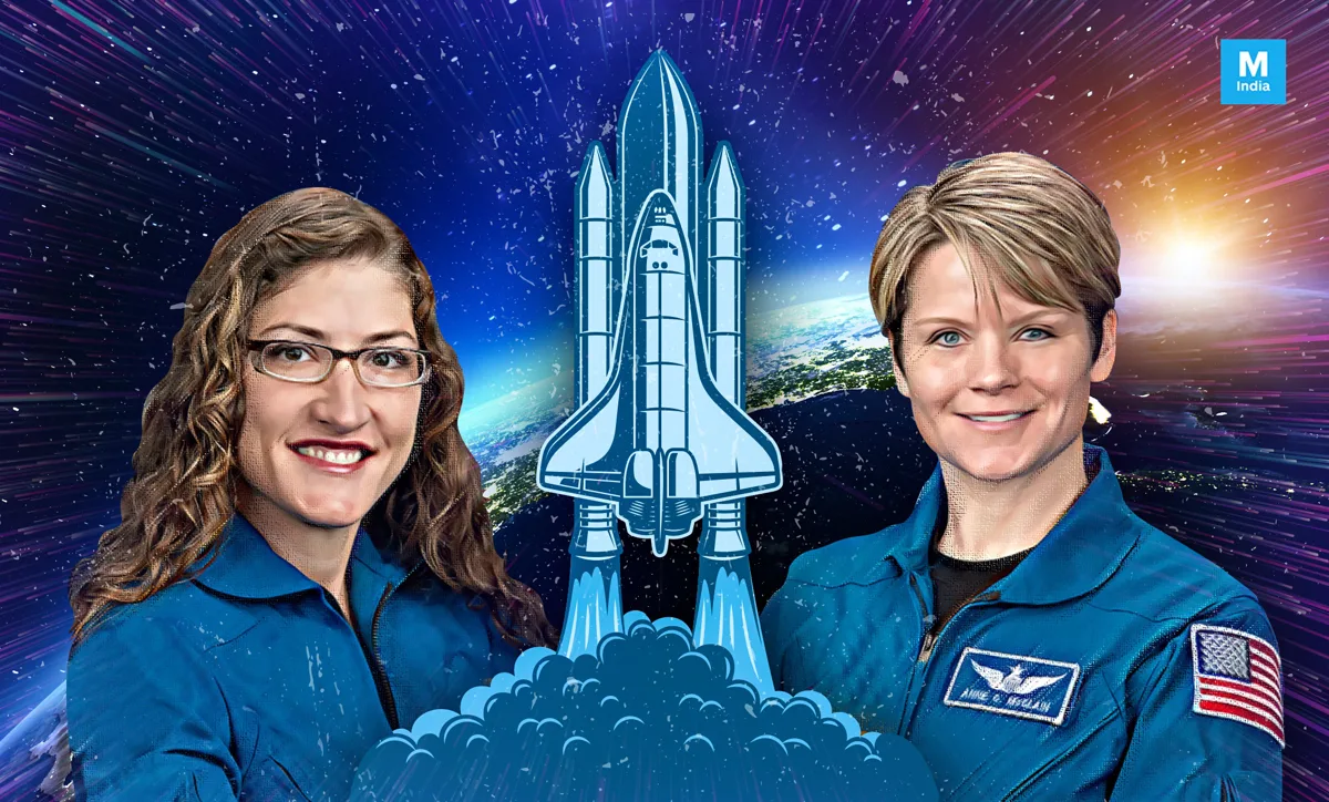 The First All-Female Spacewalk worksheet for young readers learning about space history Second graders exploring the historic first all-female spacewalk with Christina Koch and Jessica Meir