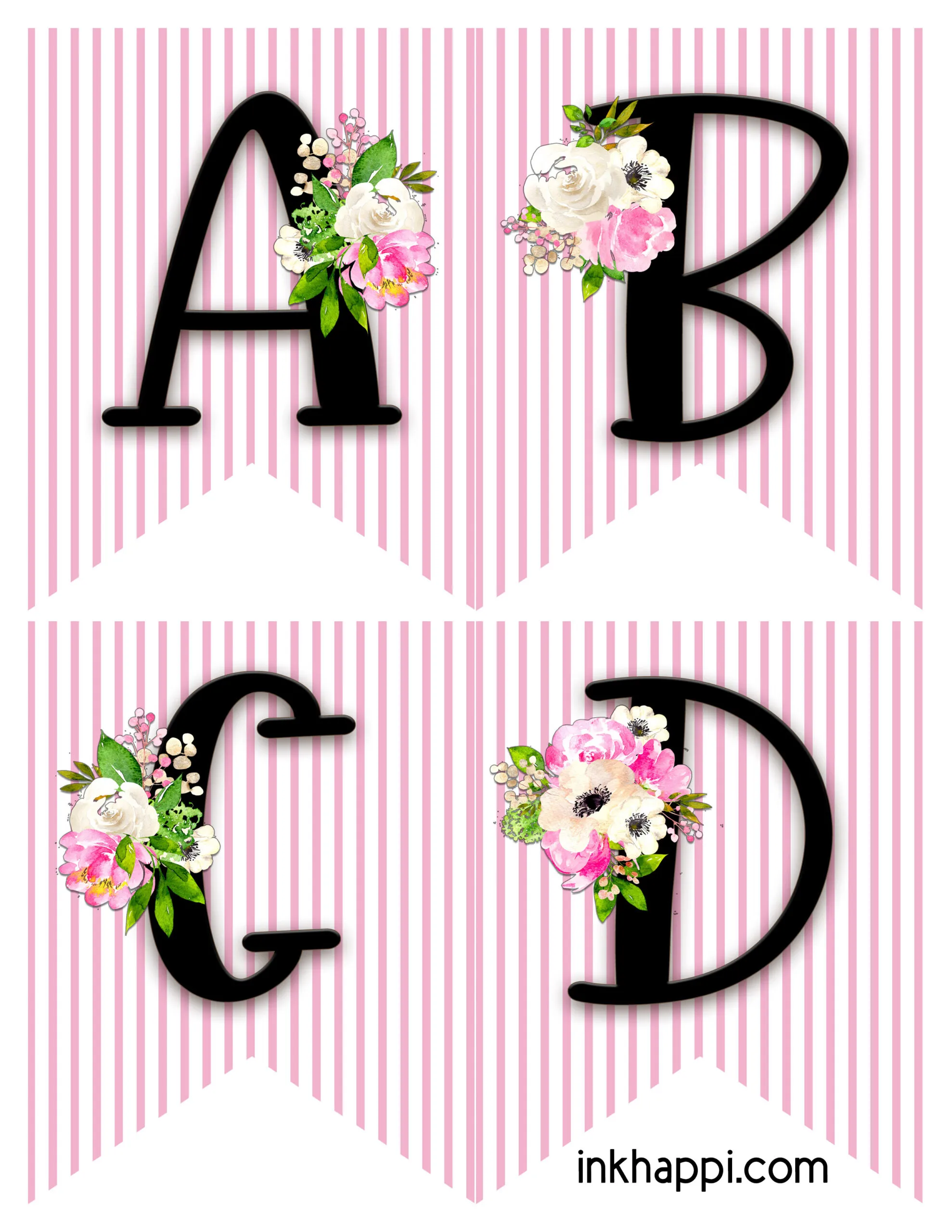 First Grade Spring Banner worksheet with flowers to color and string