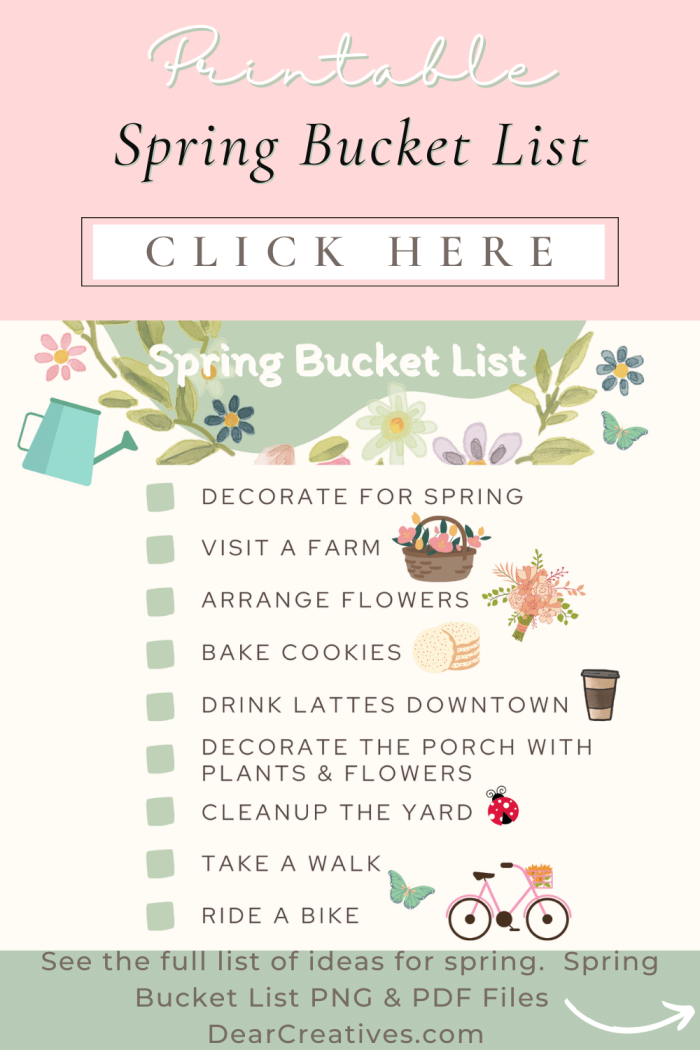 First Grade Spring Bucket List worksheet featuring outdoor activities and simple geometry shapes