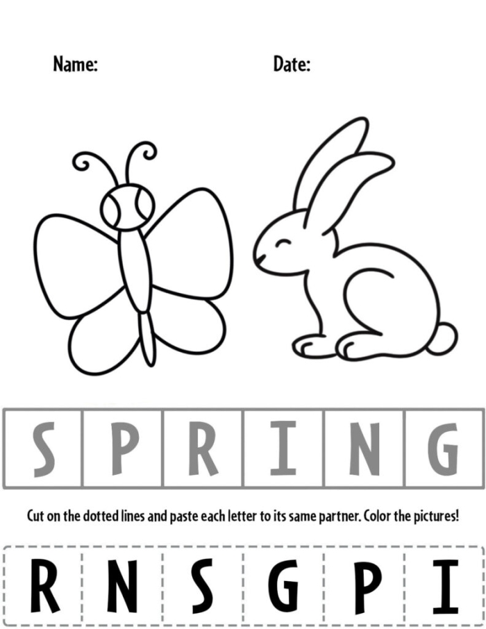 Preschooler circling spring clothes on a What Do You Wear in the Spring worksheet during a rainy day
