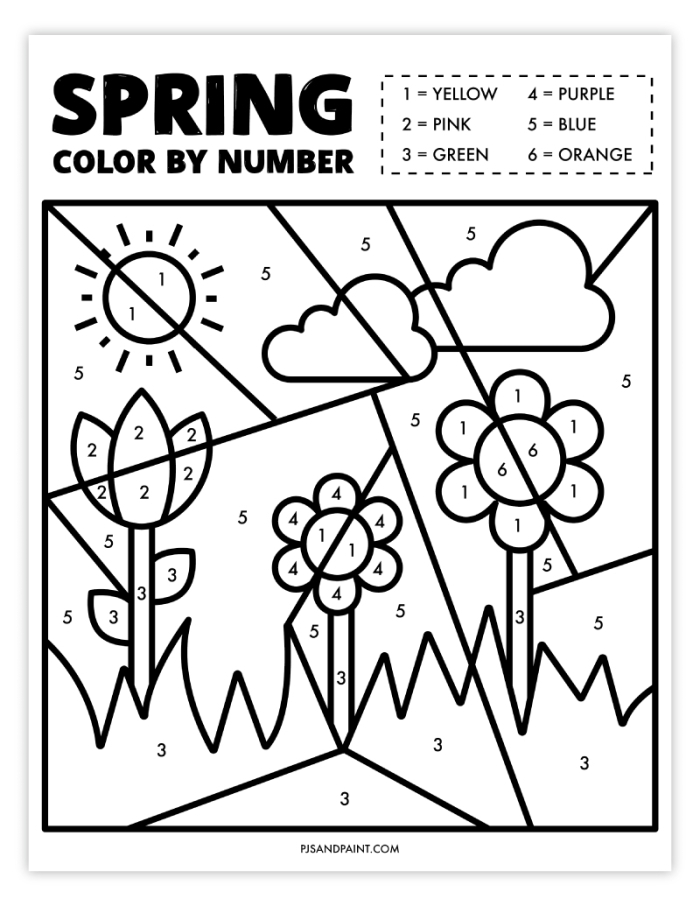 Preschool children circling spring clothes on a What Do You Wear in the Spring worksheet during a rain shower