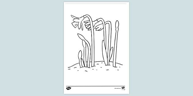 Springtime scene coloring activity for young learners worksheet 22 Colorful spring nature scene for kindergarten fractions worksheet 22