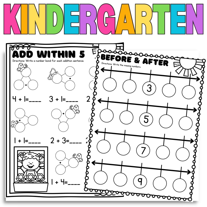 Colorful worksheet featuring fruit and vegetable themed subtraction problems for kindergarten students