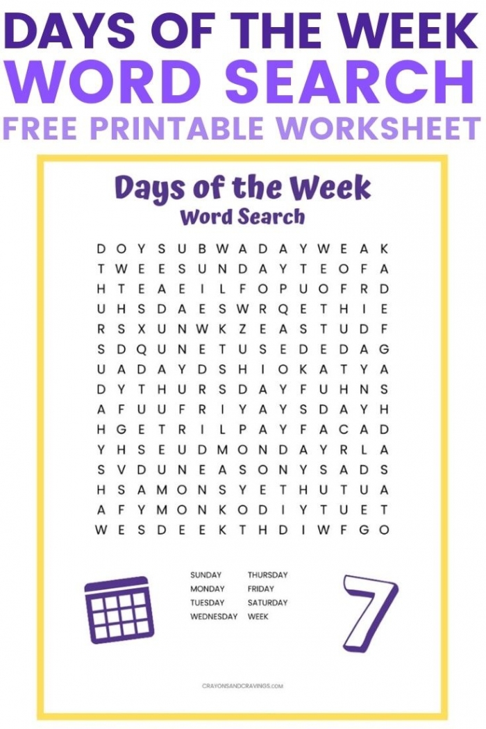 Spring into Spelling: Engaging Days of the Week Worksheet for Kids Colorful worksheet for children to learn the days of the week in a fun way