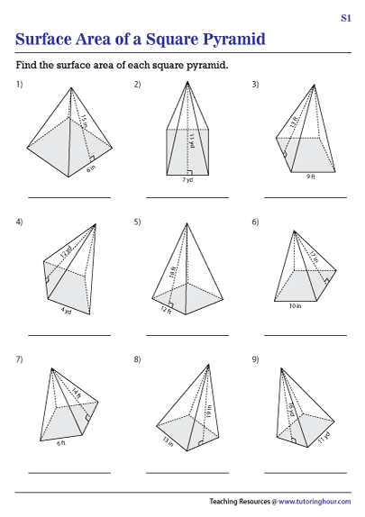 Building a 3D Square Pyramid Worksheet Activity for Young Learners Second grade student coloring and assembling a paper square pyramid craft with fold lines and glue flaps visible