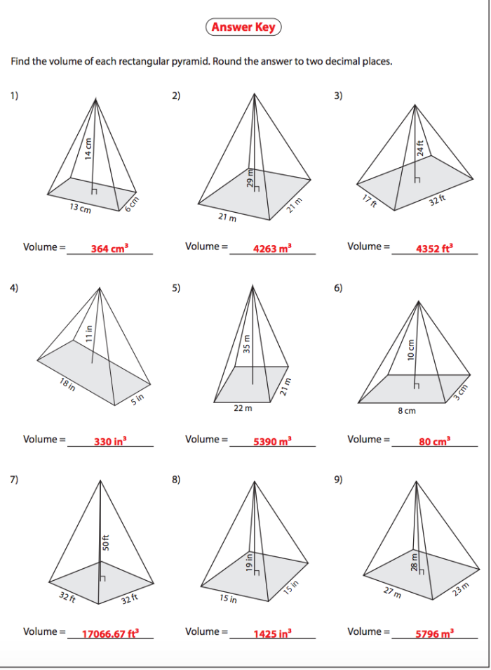 Second Grade Square Pyramid Building Activity Worksheet 18 A colorful square pyramid craft template with flaps ready to cut, fold, and glue for second grade students learning about 3D shapes