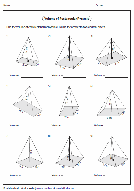 Build Your Own 3-D Square Pyramid Activity Sheet 17 A colorful square pyramid craft template with flaps to cut, fold and glue for second grade geometry learning